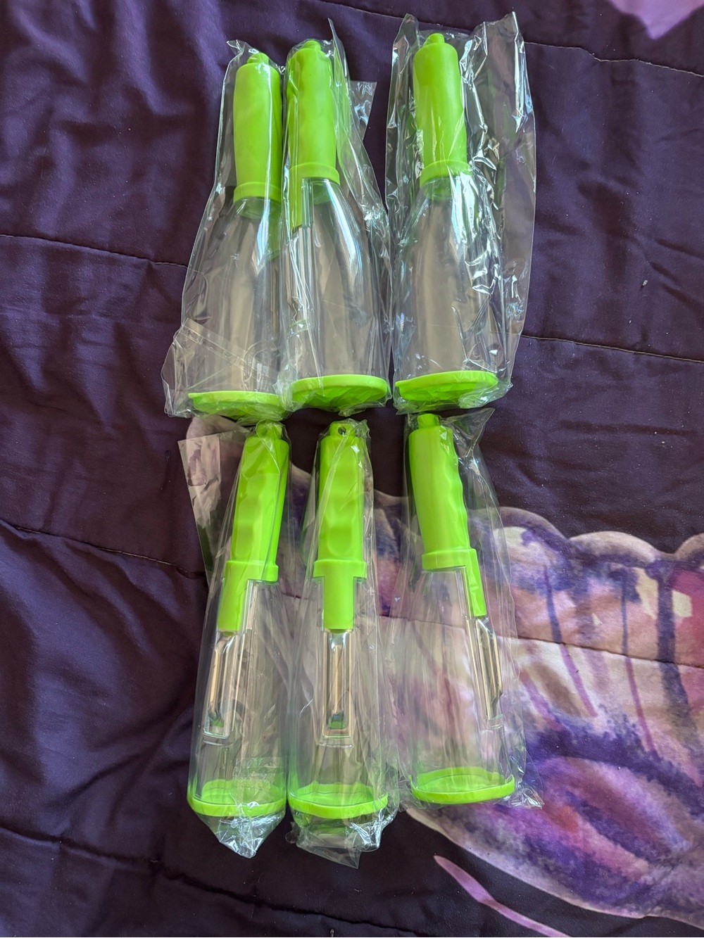 Green Vegetable Peeler with Comfort Grip - Pack of 6